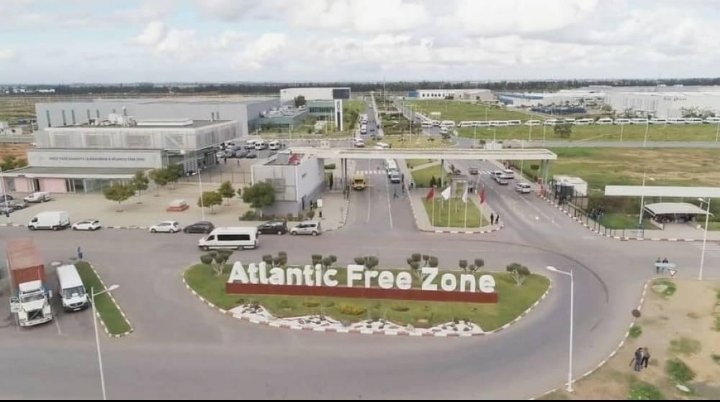 Entrée de l'Atlantic Free Zone à Kénitra